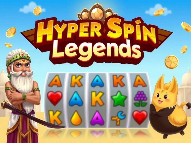 Hyper Spin Legend Official Banner Hyper Spin Legend Game Banner featuring Indian characters and spin mechanics